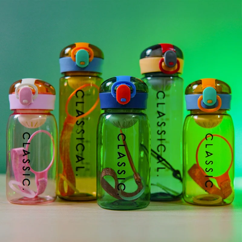 Portable Mini Straw Water Bottle